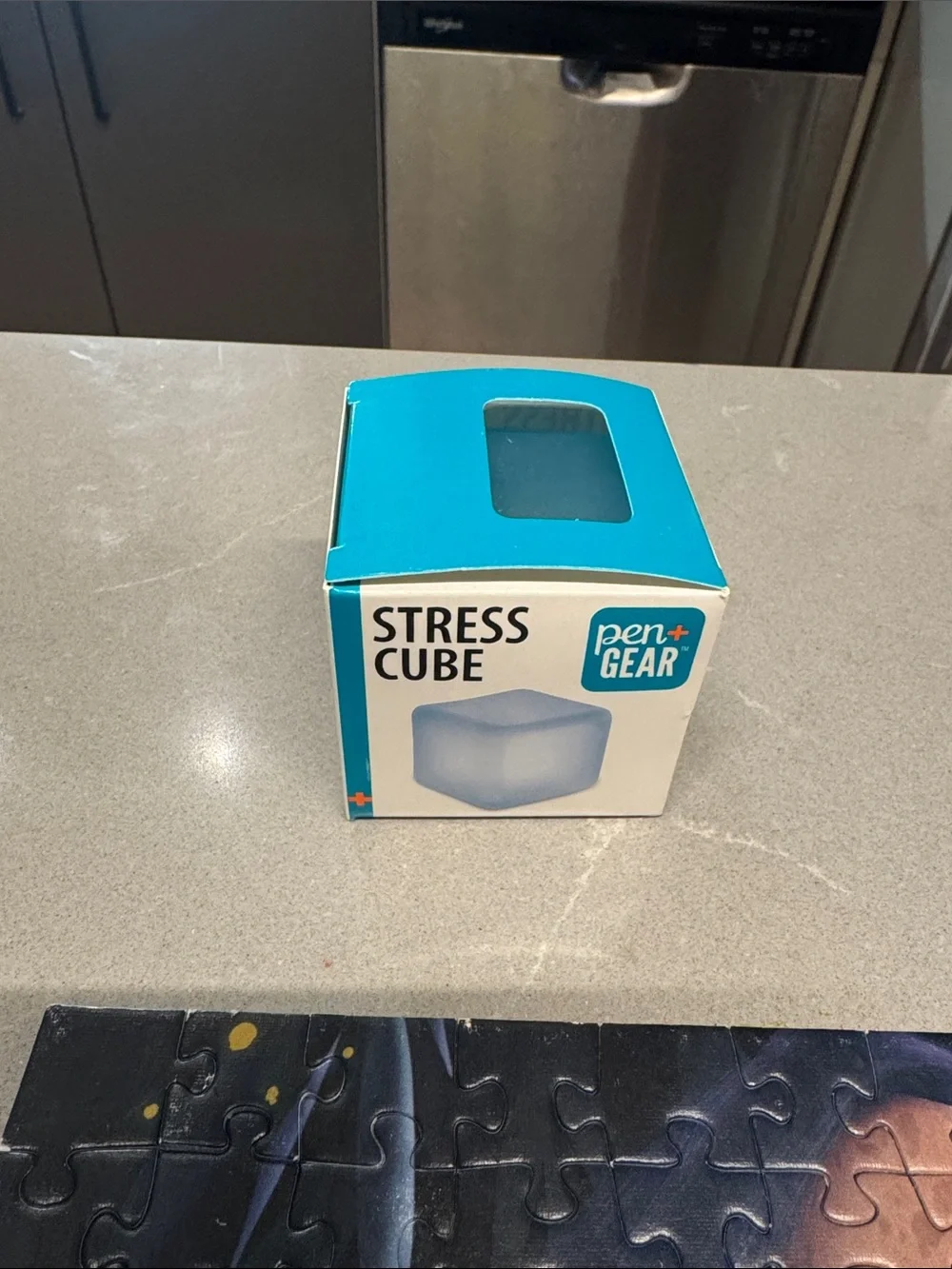 Blue Stress Cube - Mindfulness Fidget Toy